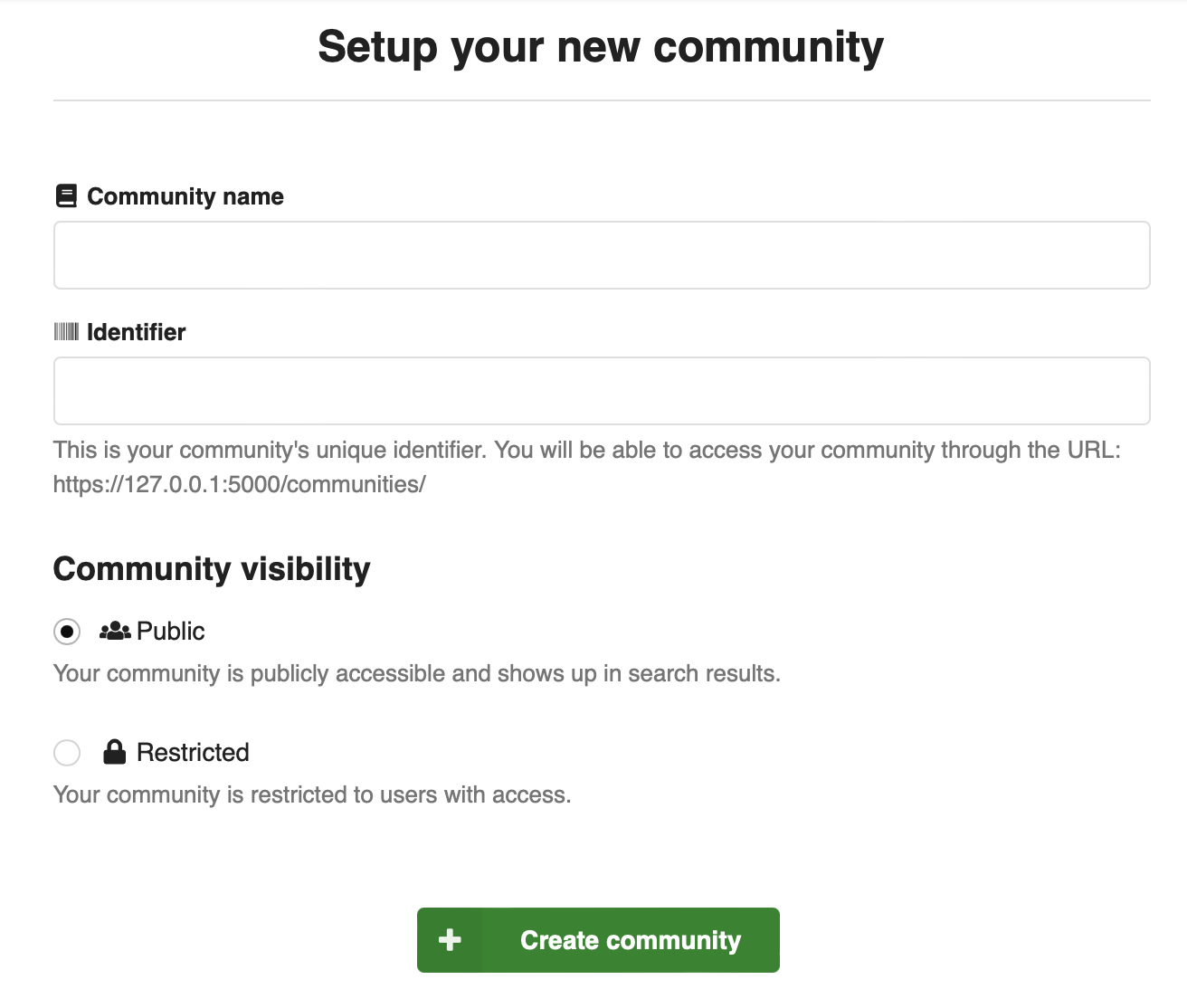 Create a community